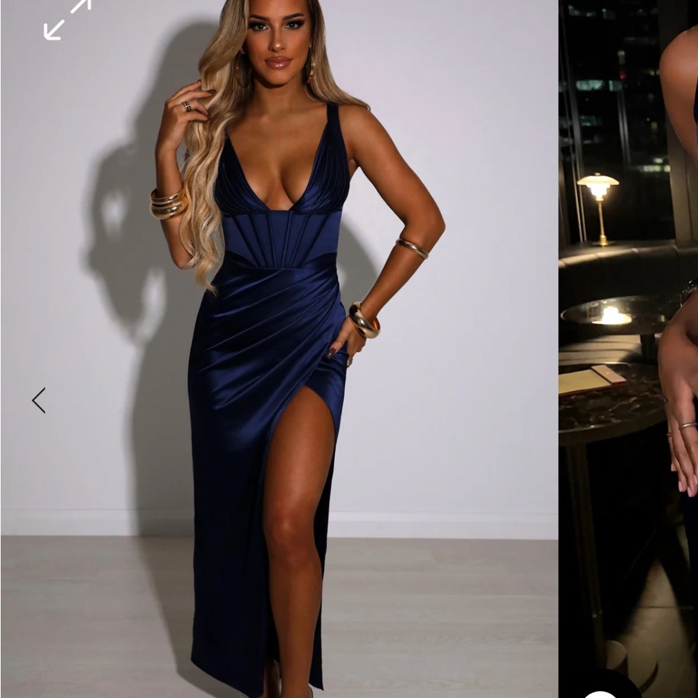 Babyboo Cordelia Maxi Dress- Navy